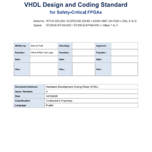 AerosystemsLab - VHDL Rules - Eren ALTUN